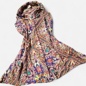 Cupio Multicolor Patterned Women's Sleeveless Blouse, Size Small
